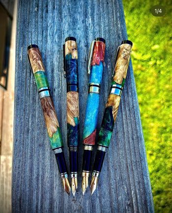 photo of wooden pens