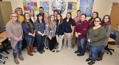 Group photo of WVU agricultural and education students